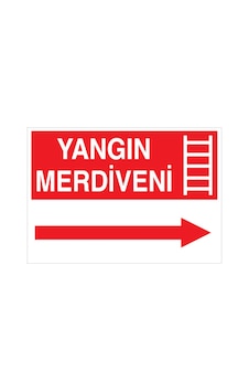 Yangın Merdiveni Uyarı Tabelası - 20x30 Foreks - Y3 Yangın Merdiveni Uyarı Tabelası - 20x30 Foreks - Y3