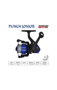 Ecoport Punch Junior 2000 1 Bilyalı 5.1:1 Devirli Genel Kullanım Olta Makinesi Ecoport Punch Junior 2000 1 Bilyalı 5.1:1 Devirli Genel Kullanım Olta Makinesi