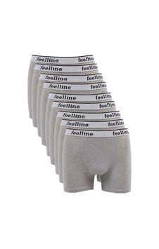 9 Adet Feelline Gri Pamuklu Doğal Likralı Erkek Boxer M Gri 9 Adet Feelline Gri Pamuklu Doğal Likralı Erkek Boxer M Gri