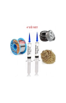 Lehimleme Seti 40 G 0,5 Mm Lehim Teli Flux Lehim Toplama Havya Uc Temizleyici Seti Tk319 Lehimleme Seti 40 G 0,5 Mm Lehim Teli Flux Lehim Toplama Havya Uc Temizleyici Seti Tk319