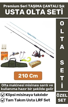 Premium Kullanıma Hazır Şık Taşıma Çantası Hediyeli Balıkçı Hobi Tam Takım Usta Lrf Olta Seti 210 Cm Premium Kullanıma Hazır Şık Taşıma Çantası Hediyeli Balıkçı Hobi Tam Takım Usta Lrf Olta Seti 210 Cm