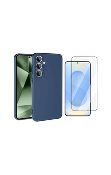 Vendas Samsung Galaxy Uyumlu A36 Kılıf Zore Mara Lansman Kapak + Temperli Cam Ekran Koruyucu Lacivert Vendas Samsung Galaxy Uyumlu A36 Kılıf Zore Mara Lansman Kapak + Temperli Cam Ekran Koruyucu Lacivert