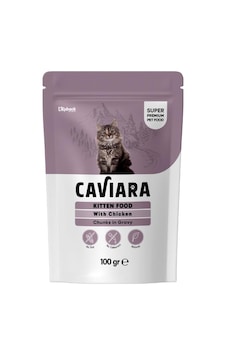 Caviara Pouch Sos İçinde Et Parçacıklı Tavuklu Yavru Kedi Konservesi 100 Gr Caviara Pouch Sos İçinde Et Parçacıklı Tavuklu Yavru Kedi Konservesi 100 Gr