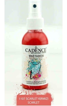 Cadence Your Fashion Sprey Kumaş Boyası 100 Ml. 1107 Scarlet Cadence Your Fashion Sprey Kumaş Boyası 100 Ml. 1107 Scarlet