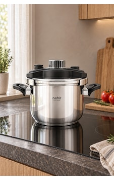 Silver Çelik Matik 5 Litre Düdüklü Tencere Gri Silver Çelik Matik 5 Litre Düdüklü Tencere Gri