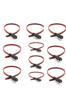 10 Adet 5.5 2.1 Mm 20 Cm Kablolu Adaptör Fişi 10 Adet 5.5 2.1 Mm 20 Cm Kablolu Adaptör Fişi