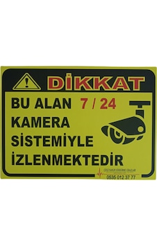 Dijital Baskılı Bu Alan Kamera İle İzlenmektedir Uyarı Levhası Dijital Baskılı Bu Alan Kamera İle İzlenmektedir Uyarı Levhası