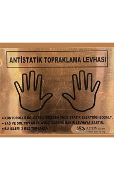 Activ Çift El İşaretli Statik Levha 25x33cm