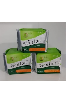 Winion Negatif Iyonlu Anyon Kartuşlu Günlük Ped 3 x 24'lü Winion Negatif Iyonlu Anyon Kartuşlu Günlük Ped 3 x 24'lü
