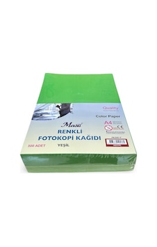 Masis A4 Renkli Fotokopi Kağıdı 500 Lü Yeşil Masis A4 Renkli Fotokopi Kağıdı 500 Lü Yeşil