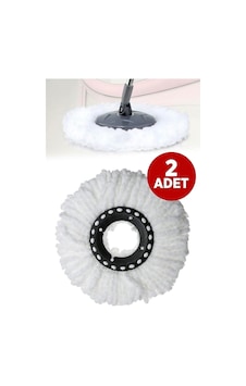Tr Mikrofiber Mop Vilada Ucu Yedek Bezi, 2 Adet Tr Mikrofiber Mop Vilada Ucu Yedek Bezi, 2 Adet