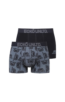 U.S. Polo Assn. Ecko Lacivert - Baskılı 2'li Boxer Lacivert