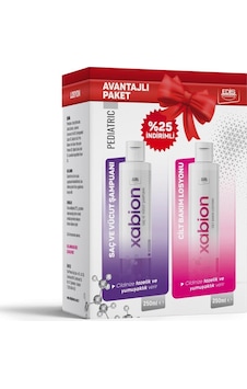 Edis Pharma Xabion Cilt Bakım Losyonu + Saç ve Vücut Şampuanı 2 x 250 ML Edis Pharma Xabion Cilt Bakım Losyonu + Saç ve Vücut Şampuanı 2 x 250 ML
