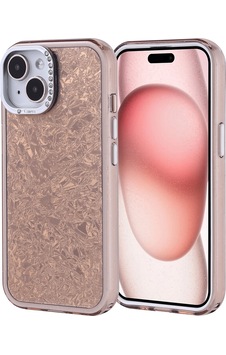 Apple Uyumlu iPhone 15 Kılıf Taşlı Tasarımlı Zore Kapi Kapak Gold Apple Uyumlu iPhone 15 Kılıf Taşlı Tasarımlı Zore Kapi Kapak Gold