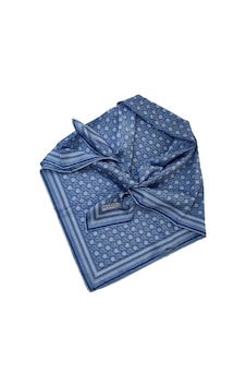 Mısırlı Eşarpları Tesettür Giyim Soft Pamuk Kadın Eşarp - Lacivert - Krem, 90x90 Cm Mısırlı Eşarpları Tesettür Giyim Soft Pamuk Kadın Eşarp - Lacivert - Krem, 90x90 Cm