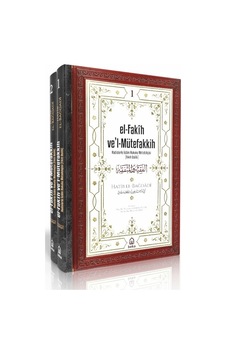 Hadislerle İslam Hukuku Metodolojisi Fıkıh Usulü - El-fakih Vel Mütefakkih - 2 Cilt Takım