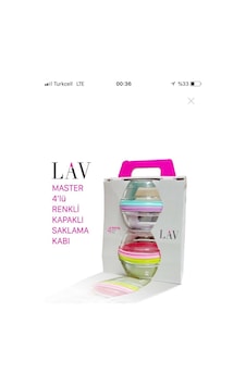 Lav Master Saklama Kabı 250 Cc 4'lü