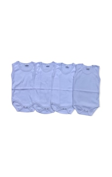 Salar Ticaret Salarticaret Bebek Basic Ribana Bisiklet Yaka 4Lü Atlet Body -Beyaz Salar Ticaret Salarticaret Bebek Basic Ribana Bisiklet Yaka 4Lü Atlet Body -Beyaz