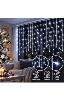 Ack Led Saçak Işık 6500k Flaşlı Süsleme Işığı As90-00803f Ack Led Saçak Işık 6500k Flaşlı Süsleme Işığı As90-00803f