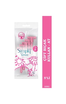 Gillette Simply Venus 2 Basic Kullan At Kadın Tıraş Bıçağı 5 Adet