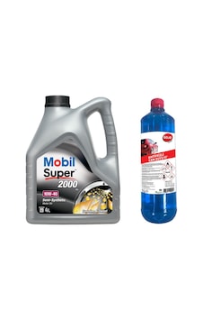 Mobil Super 2000 X1 10W-40 Motor Yağı 4 L + Gojo Antifrizli Cam Suyu 1 L Mobil Super 2000 X1 10W-40 Motor Yağı 4 L + Gojo Antifrizli Cam Suyu 1 L