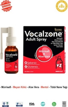 Vocalzone Yetişkin Boğaz Spreyi 20 ML Vocalzone Yetişkin Boğaz Spreyi 20 ML