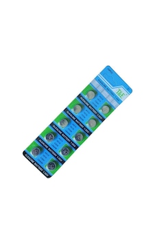 T&E AG13 LR44W CX44 357A Düğme Pil 10'lu