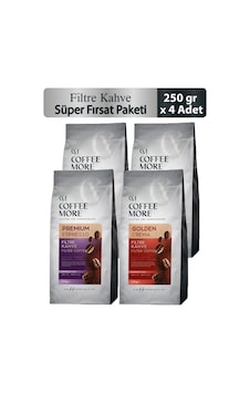 Coffee More Filtre Kahve Süper Fırsat Paketi 250 Gr X 4 Adet