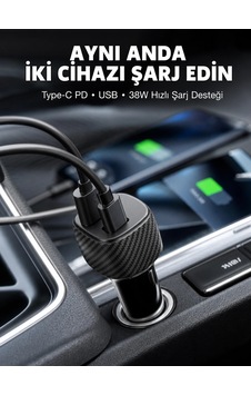 Mey İthalat 38w Oto Çakmaklık Araç Içi Şarj Cihazı Hızlı Şarj Uzun Ömürlü Yeni Nesil - Mey İthalat 38w Oto Çakmaklık Araç Içi Şarj Cihazı Hızlı Şarj Uzun Ömürlü Yeni Nesil -