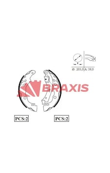 Renault Clio 4 Arka Fren Balatasi 2012-2020 Braxıs Ac0062 Renault Clio 4 Arka Fren Balatasi 2012-2020 Braxıs Ac0062