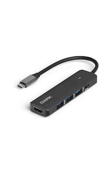 Dark DK-AC-U31X41 Type-C 5 In 1 HDMI/USB-C & USB-C PD Dönüştürücü Hub Dark DK-AC-U31X41 Type-C 5 In 1 HDMI/USB-C & USB-C PD Dönüştürücü Hub
