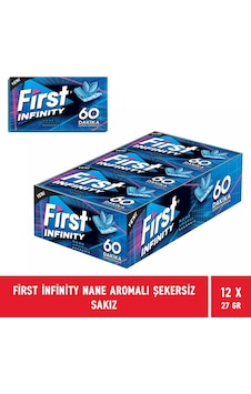 First Infinity 60 Dakika Nane Aromalı Şekersiz Sakız 12'li