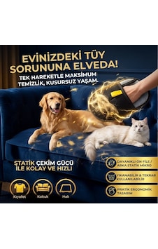 Buffer Evcil Hayvan Tüy Temizleme Eldiveni, Statik Mikro Tüy Toplayıcı Kedi Köpek Tüyü İçin Koltuk, Halı Ve Kıyafet Tem Buffer Evcil Hayvan Tüy Temizleme Eldiveni, Statik Mikro Tüy Toplayıcı Kedi Köpek Tüyü İçin Koltuk, Halı Ve Kıyafet Tem