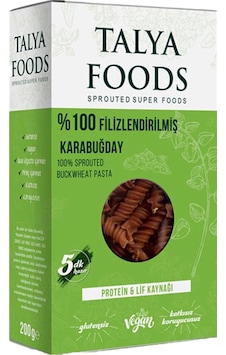 Talya Foods Glutensiz Filizlenmiş Karabuğday Makarnası 200 G Talya Foods Glutensiz Filizlenmiş Karabuğday Makarnası 200 G