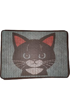 Nanbell Büyük Elekli Çift Katlı Kedi Kumu Paspası 75x59 Cm Desenli No:6 Nanbell Büyük Elekli Çift Katlı Kedi Kumu Paspası 75x59 Cm Desenli No:6
