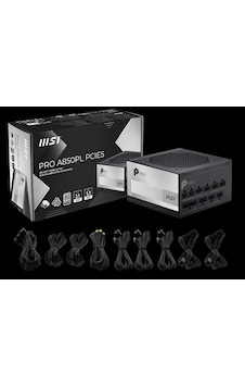 Msı Psu Pro A850pl Pcıe5 850w 80+ Platınıum Atx 3.1 Pcıe 5.1 Power Supply