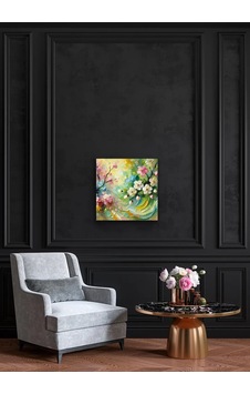 İlkbahar Mevsimi Kanvas Tablo 60x60cm Çok Renkli İlkbahar Mevsimi Kanvas Tablo 60x60cm Çok Renkli