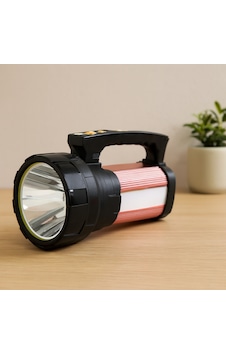 Şarjlı 2in1 El Feneri Ve Projektör 15w Cob + 28 Led Powerbank Su Geçirmez