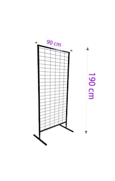 90x190 Cm Ayaklı Tel Pano Stant, Aksesuar Standı