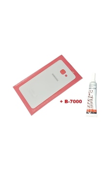 Samsung Galaxy Uyumlu A3 2016 A310 Arka Pil Batarya Kapağı Cam+b-7000 Beyaz