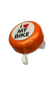 Plus I Love My Bike Metal Sağlam Bisiklet Zili Turuncu Plus I Love My Bike Metal Sağlam Bisiklet Zili Turuncu