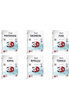 3D Yayınları TYT Tüm Dersler Soru Bankası Seti 6 Kitap Bir Arada