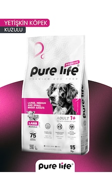 Purelife Premıum Kuzulu Yetişkin Köpek Maması 15kg Purelife Premıum Kuzulu Yetişkin Köpek Maması 15kg