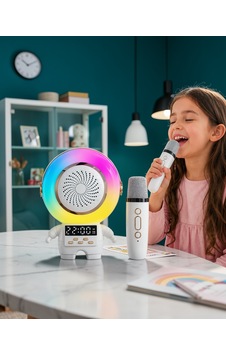 Astronot Tasarımı Renkli Işıklı Mini Bluetooth Hoparlör Astronot Tasarımı Renkli Işıklı Mini Bluetooth Hoparlör