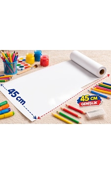 45 Cm X 5 Metre Dev Boş Çizim Kağıdı Rulosu Mimari Çizim, Teknik Proje