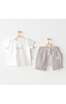 Melonika Andywawa Ac25847 Happy Animals 2'li Bebek Takım Grey Çok Renkli