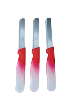 Solingen Sebze Bıçağı Lazerli Kırmızı Beyaz Renkli Kulp 3 Lü Set 22 Cm Solingen Sebze Bıçağı Lazerli Kırmızı Beyaz Renkli Kulp 3 Lü Set 22 Cm