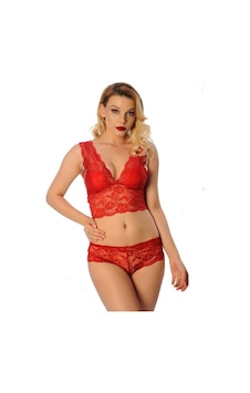Sistina Bayan Kırmızı Bralet Dantelli Sütyen Külot Takımı 6255 Kırmızı Sistina Bayan Kırmızı Bralet Dantelli Sütyen Külot Takımı 6255 Kırmızı