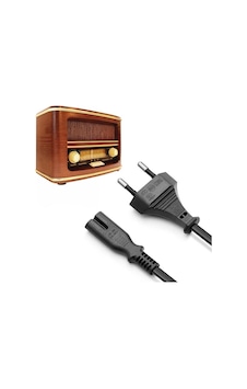 Teyp Güç Kablosu Teyp Radyo Uyumlu Güç Kablosu Teyip Power 2 Pin Kablo Siyah Teyp Güç Kablosu Teyp Radyo Uyumlu Güç Kablosu Teyip Power 2 Pin Kablo Siyah
