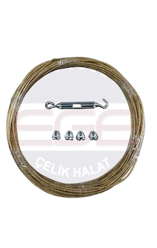 Çelik Çamaşır İpi Teli Seti Çamaşır Kurutmalık Pvc Kaplamalı Metal